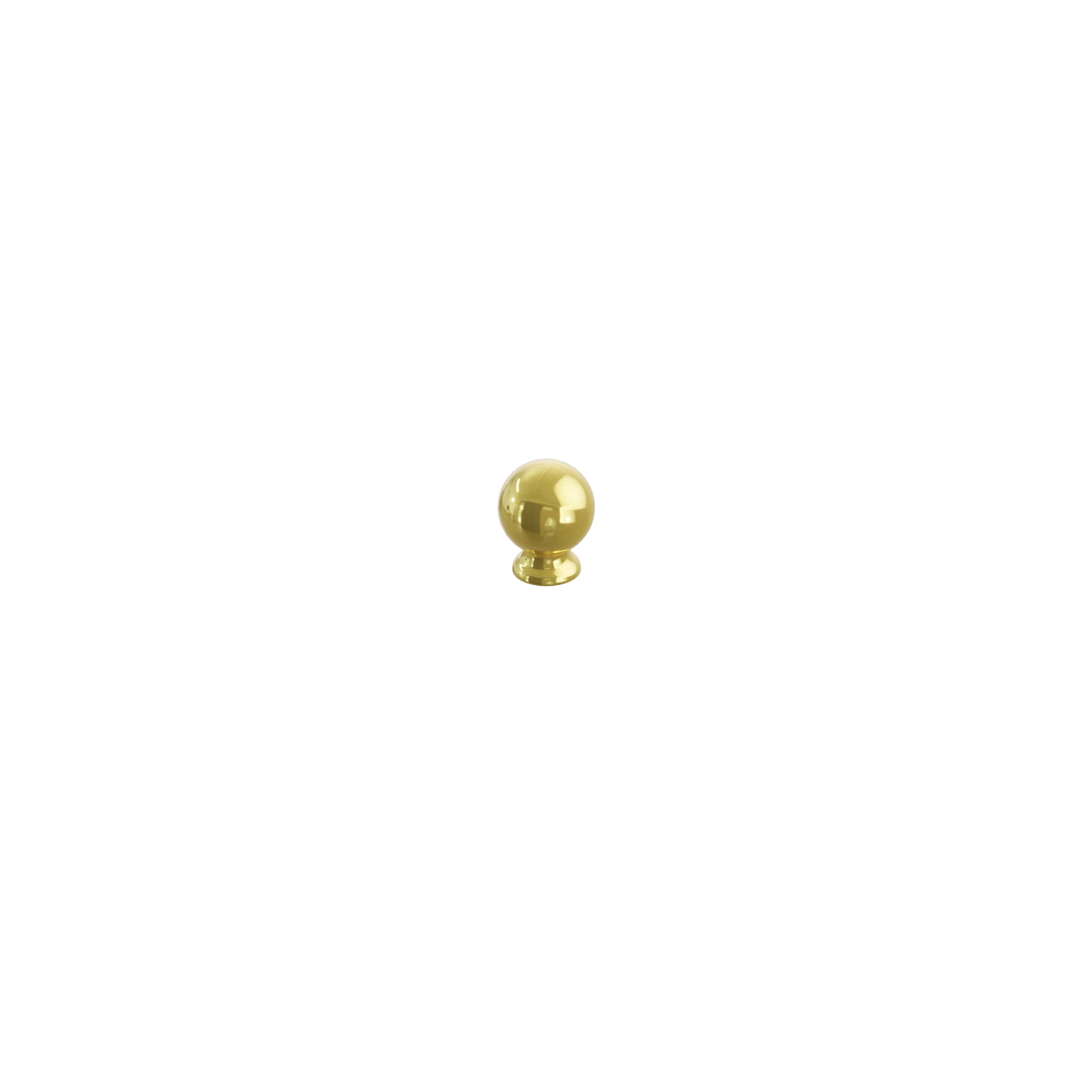 Schaub and Company Avenue, Cabinet Knob, Round, 1-1/4", Unlacquered Brass