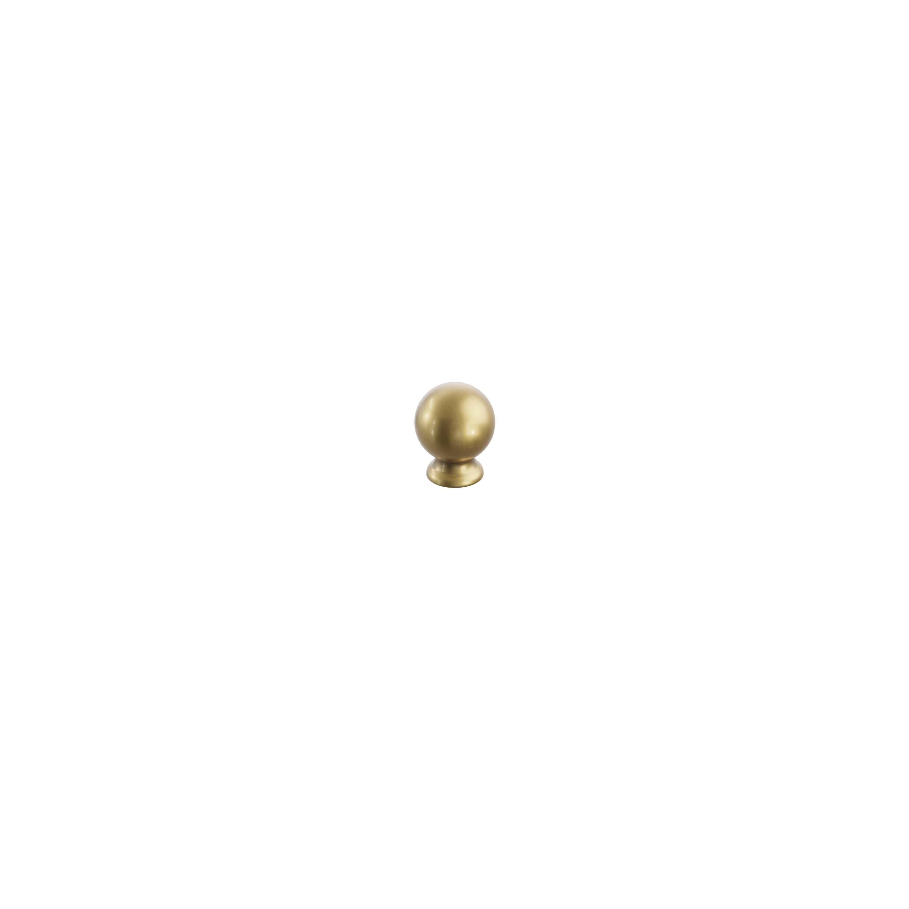 Schaub and Company Avenue, Cabinet Knob, Round, 1-1/4", Vintage Brass