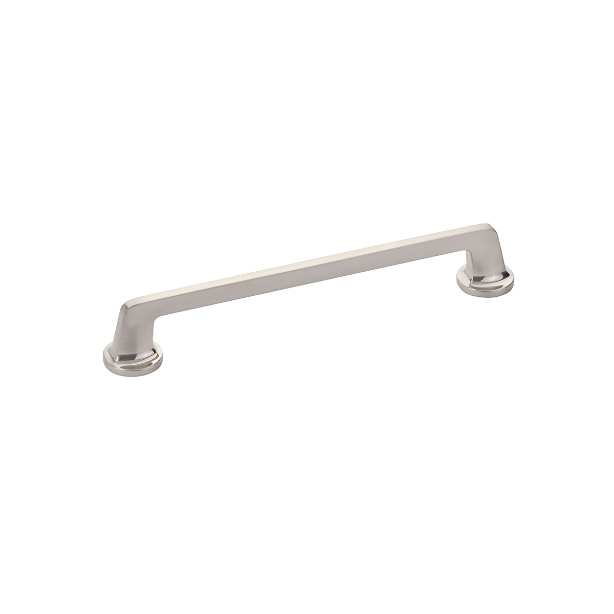 Schaub and Company Northport, Pull with round bases, Brushed Nickel, 8" cc