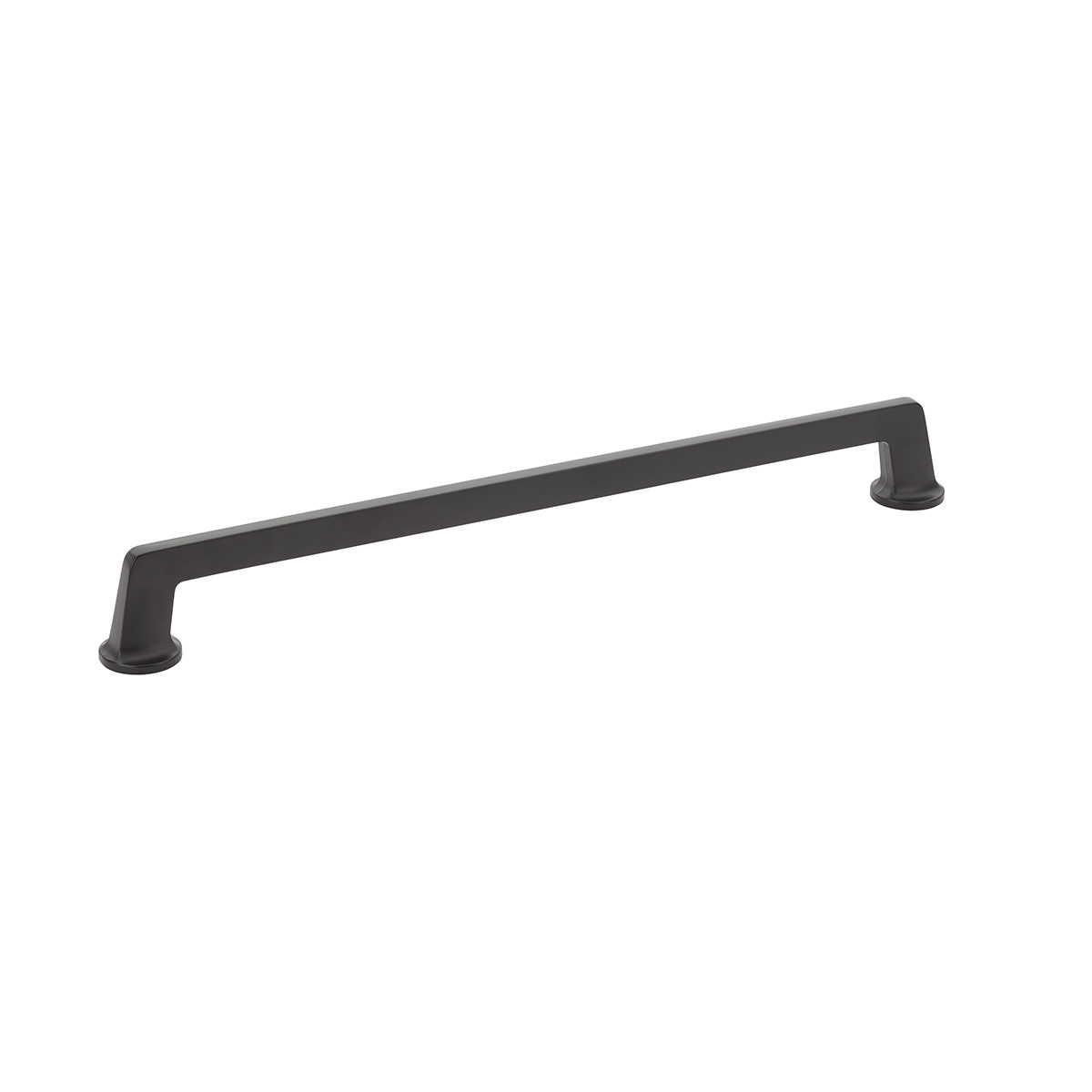 Schaub and Company Northport, Appliance Pull with round bases, Matte Black, 15" cc