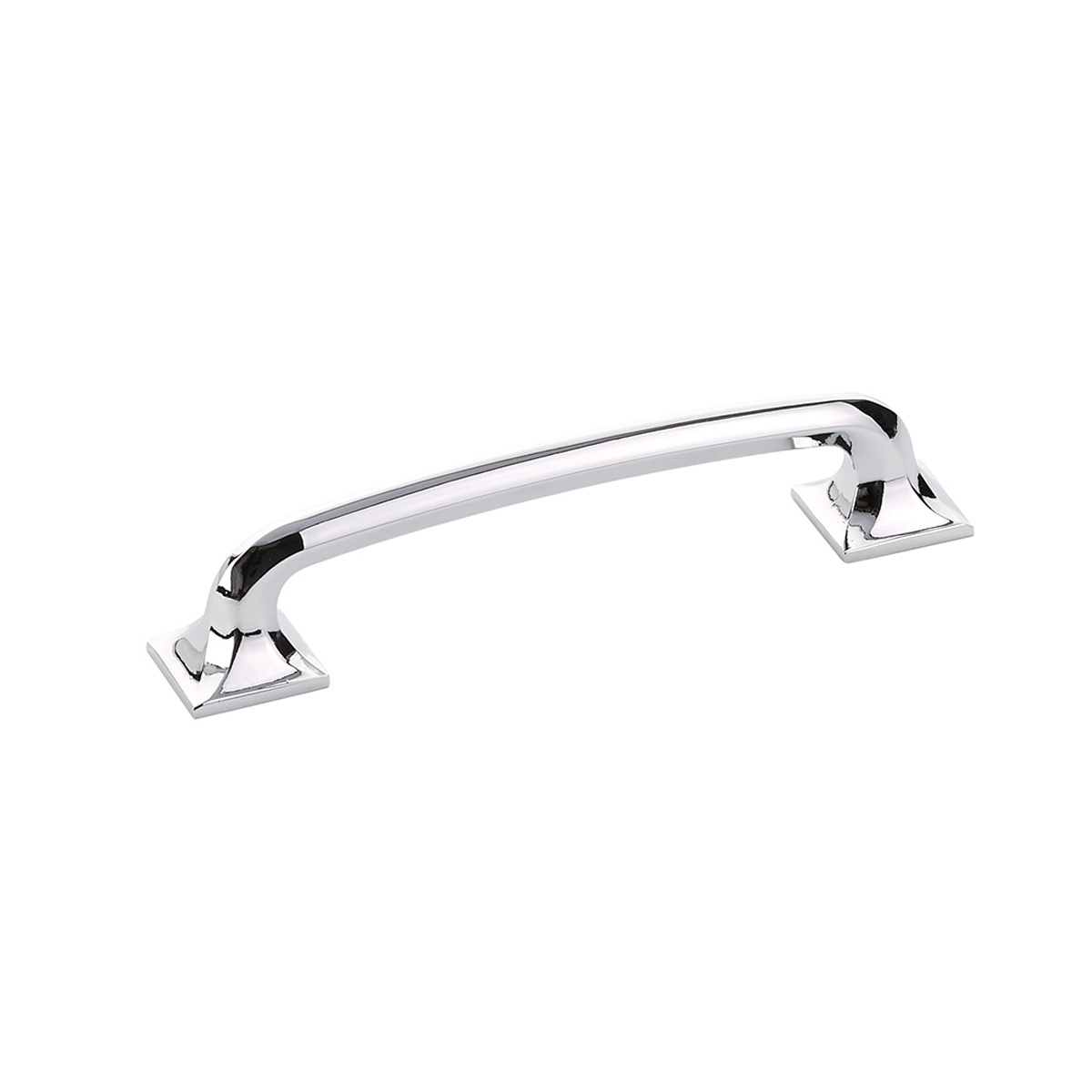 Schaub and Company Northport, Pull with Square Bases, Polished Chrome, 5" cc