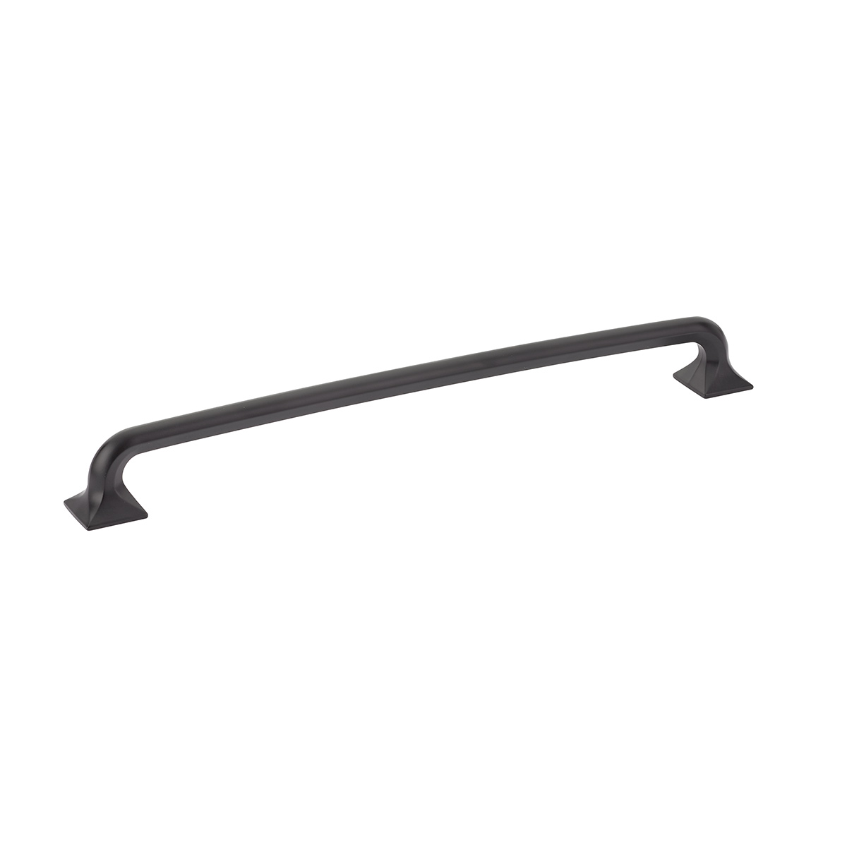 Schaub and Company Northport, Appliance Pull with square bases, Matte Black, 15" cc