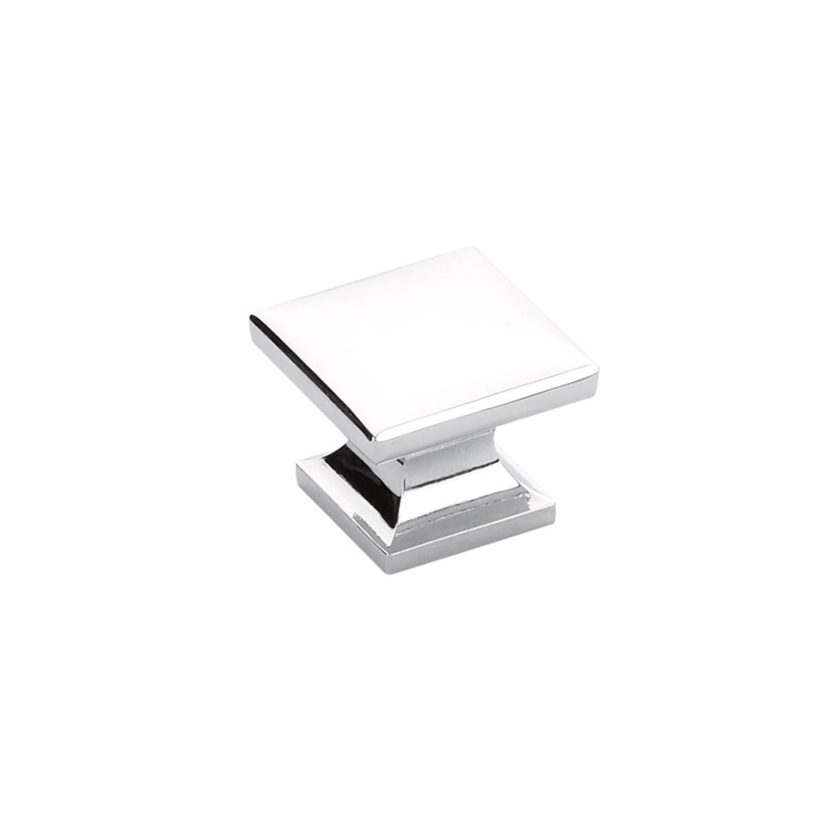 Schaub and Company Northport, Smooth Square Knob, Polished Chrome, 1-3/8" dia