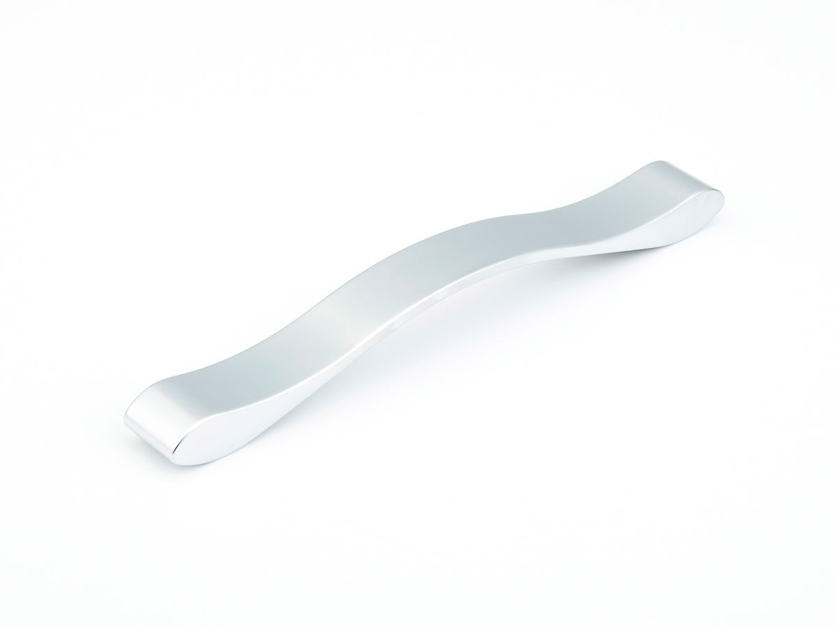 Schaub and Company Wave, Pull, Matte Chrome, 7-1/2" cc