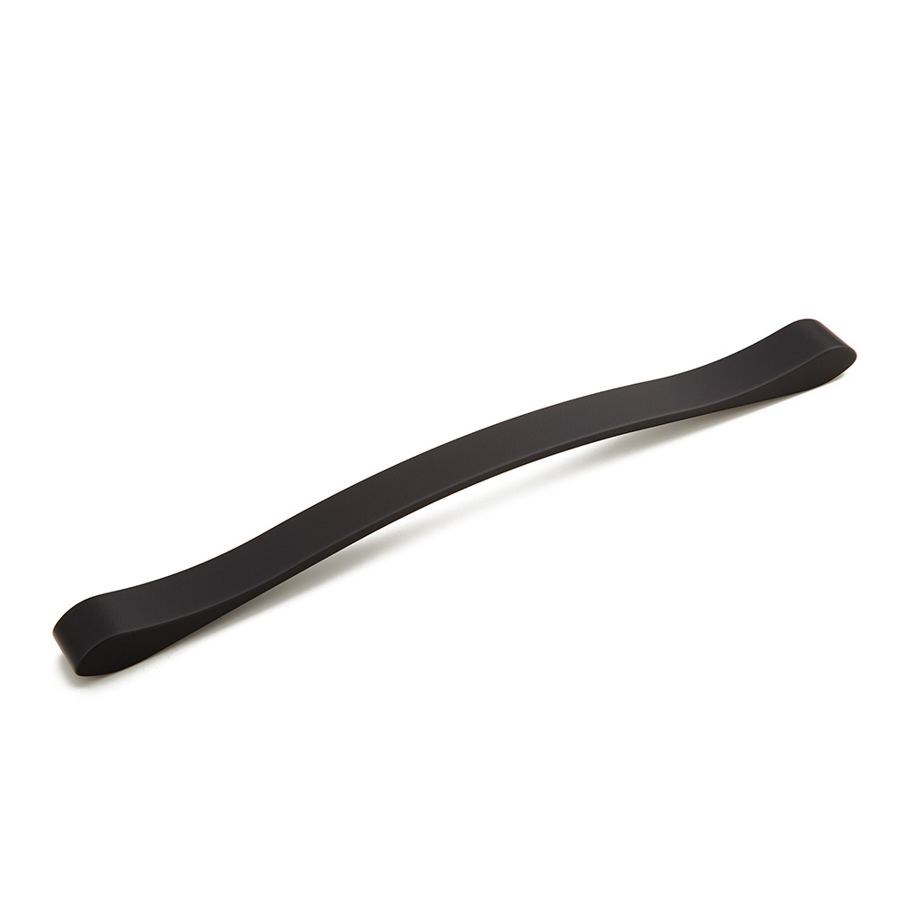 Schaub and Company Wave, Pull, Matte Black, 12-5/8" cc