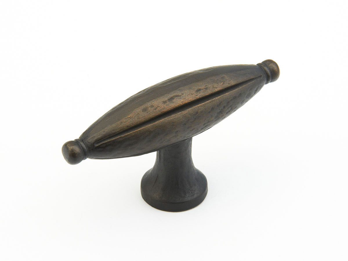 Schaub and Company Siena, T-Knob, Ancient Bronze 2-7/8"