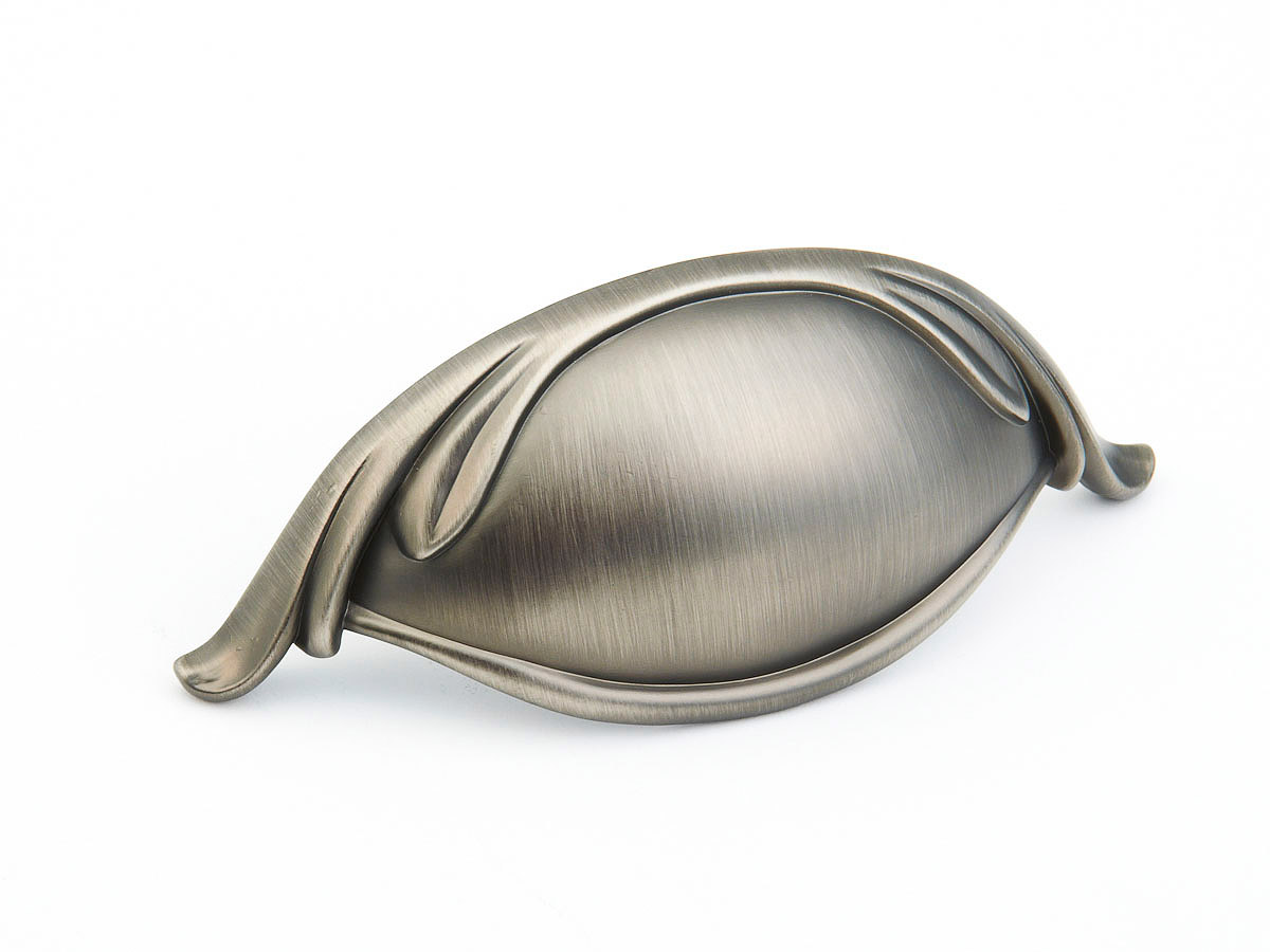 Schaub and Company French Farm, Cup Pull, Antique Nickel, 3" cc