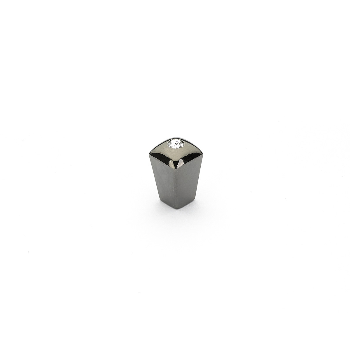 Schaub and Company Skyevale, Knob, Black Chrome with Crystal, 1/2"