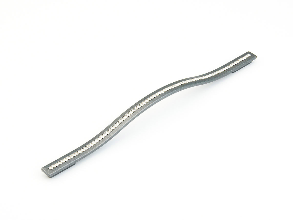 Schaub and Company Skyevale, Crystal Pull, Milano Silver, 11-5/16" or 12-5/8" cc