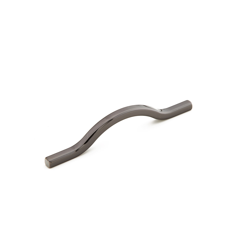 Schaub and Company Sorrento, Bowed Pull, Black Chrome, 96/5-1/16" cc