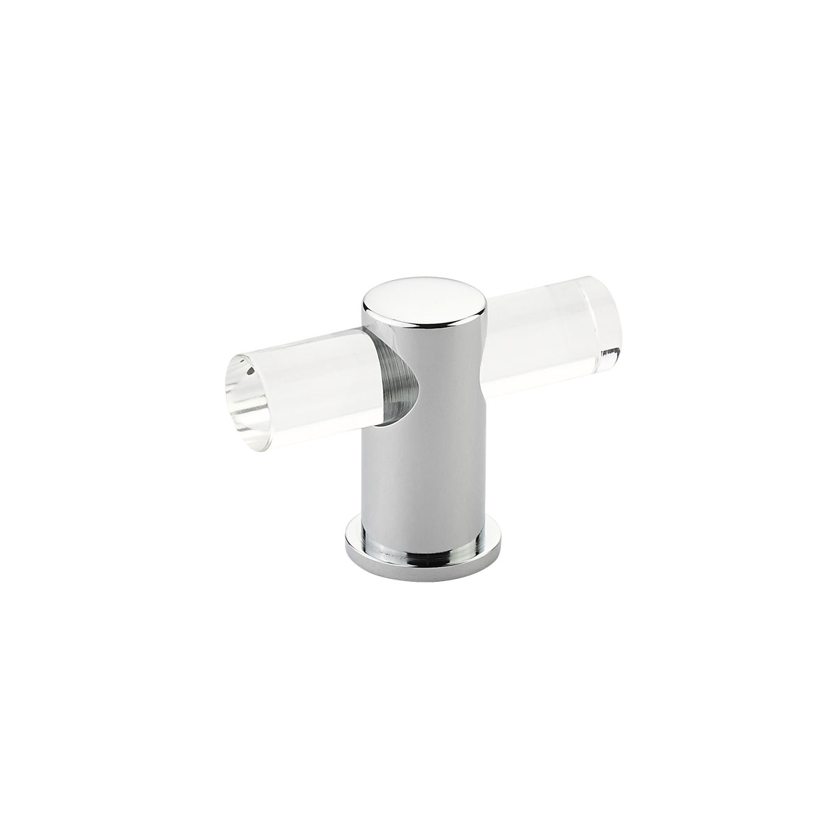 Schaub and Company Lumiere, adjustable, acrylic T-knob with Polished Chrome stem
