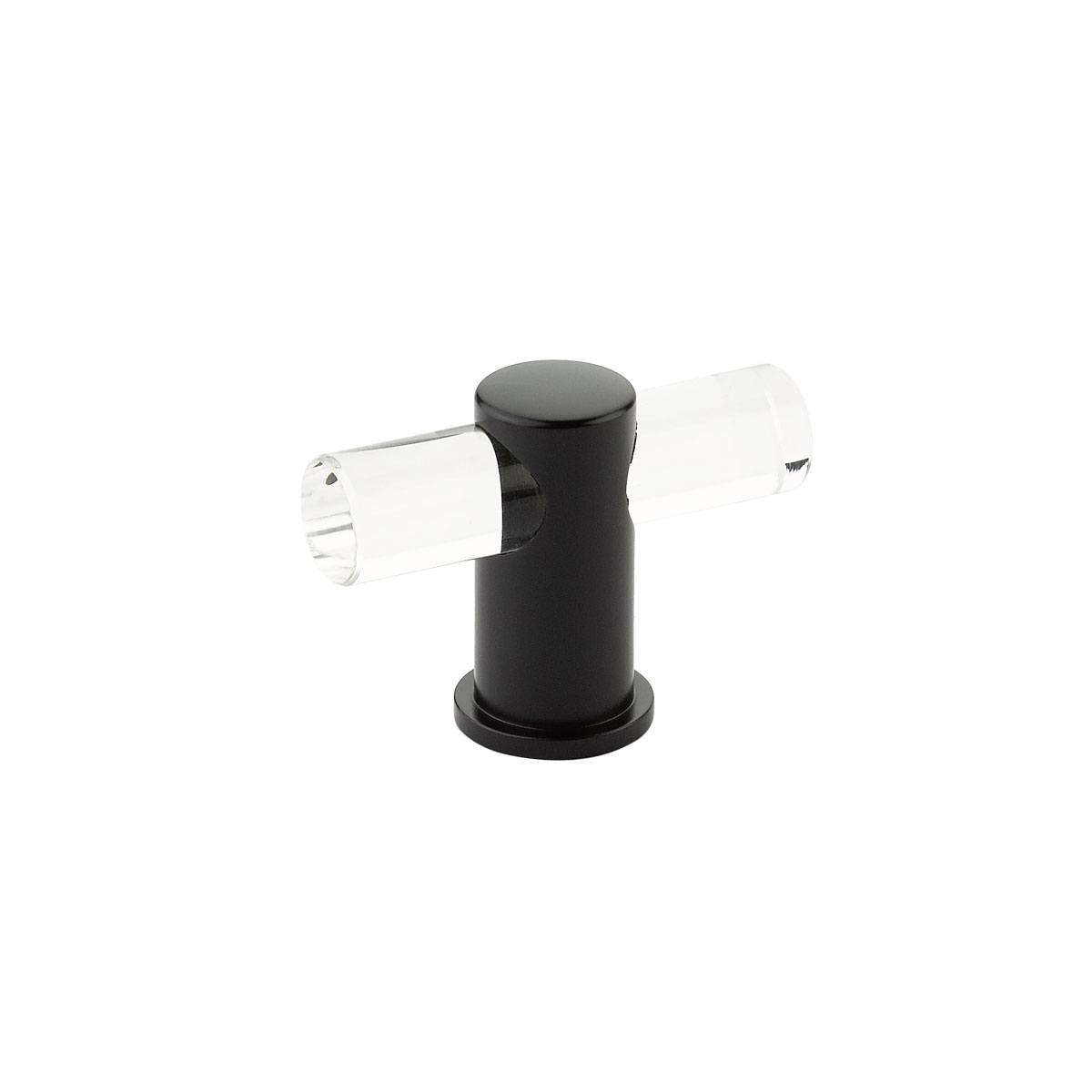 Schaub and Company Lumiere, adjustable, acrylic T-knob with Matte Black stem