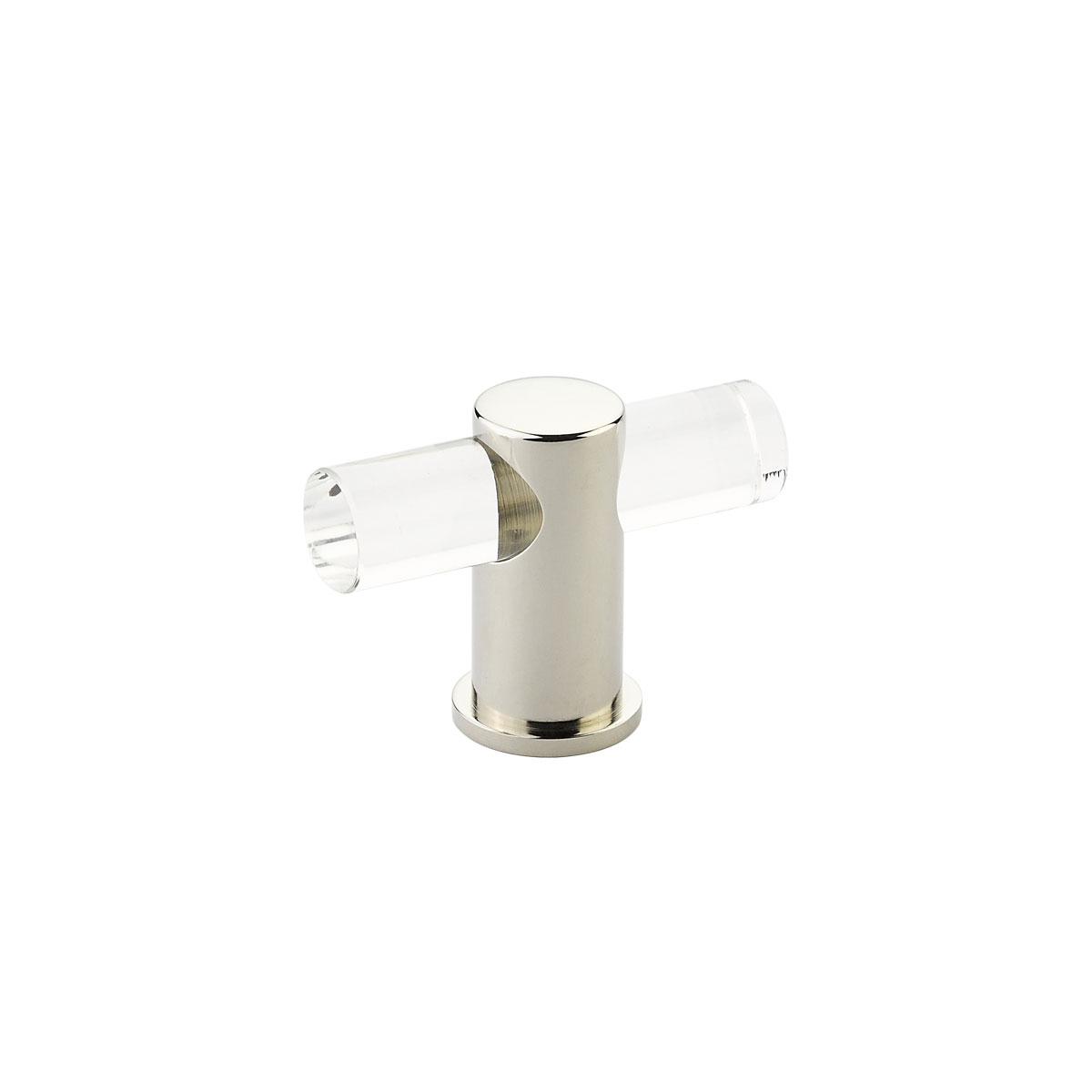 Schaub and Company Lumiere, adjustable, acrylic T-knob with Polished Nickel stem