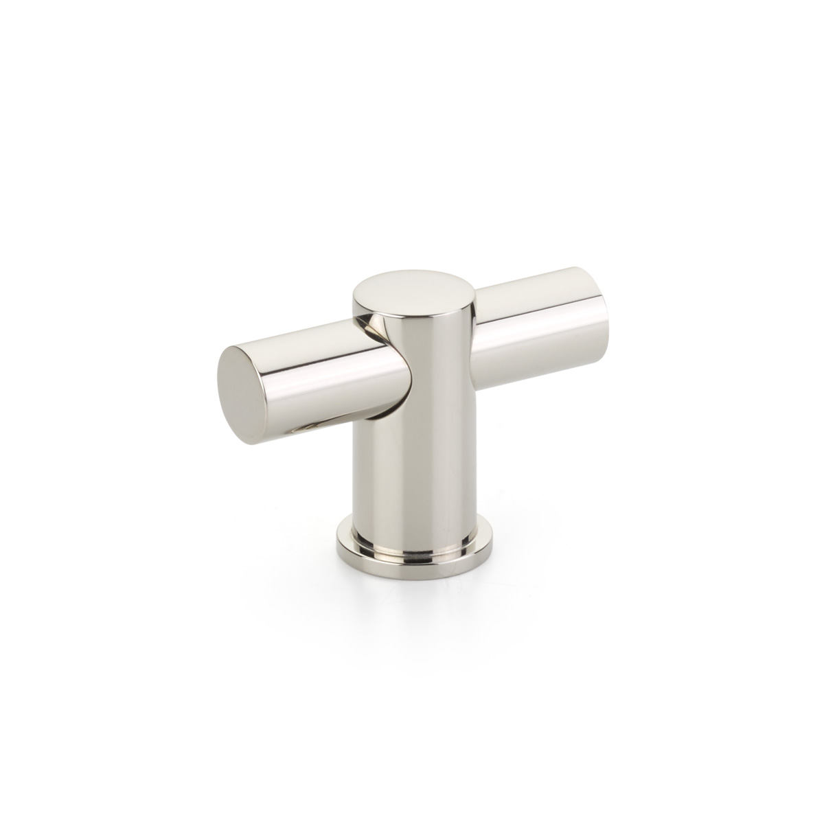 Schaub and Company Fonce, T-knob, Polished Nickel bar, Polished Nickel stem