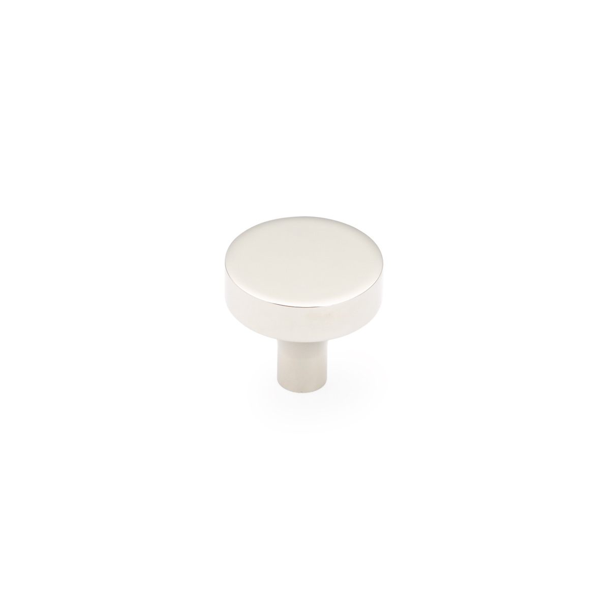 Schaub and Company Haniburton, Round Knob, Polished Nickel, 1-1/4"