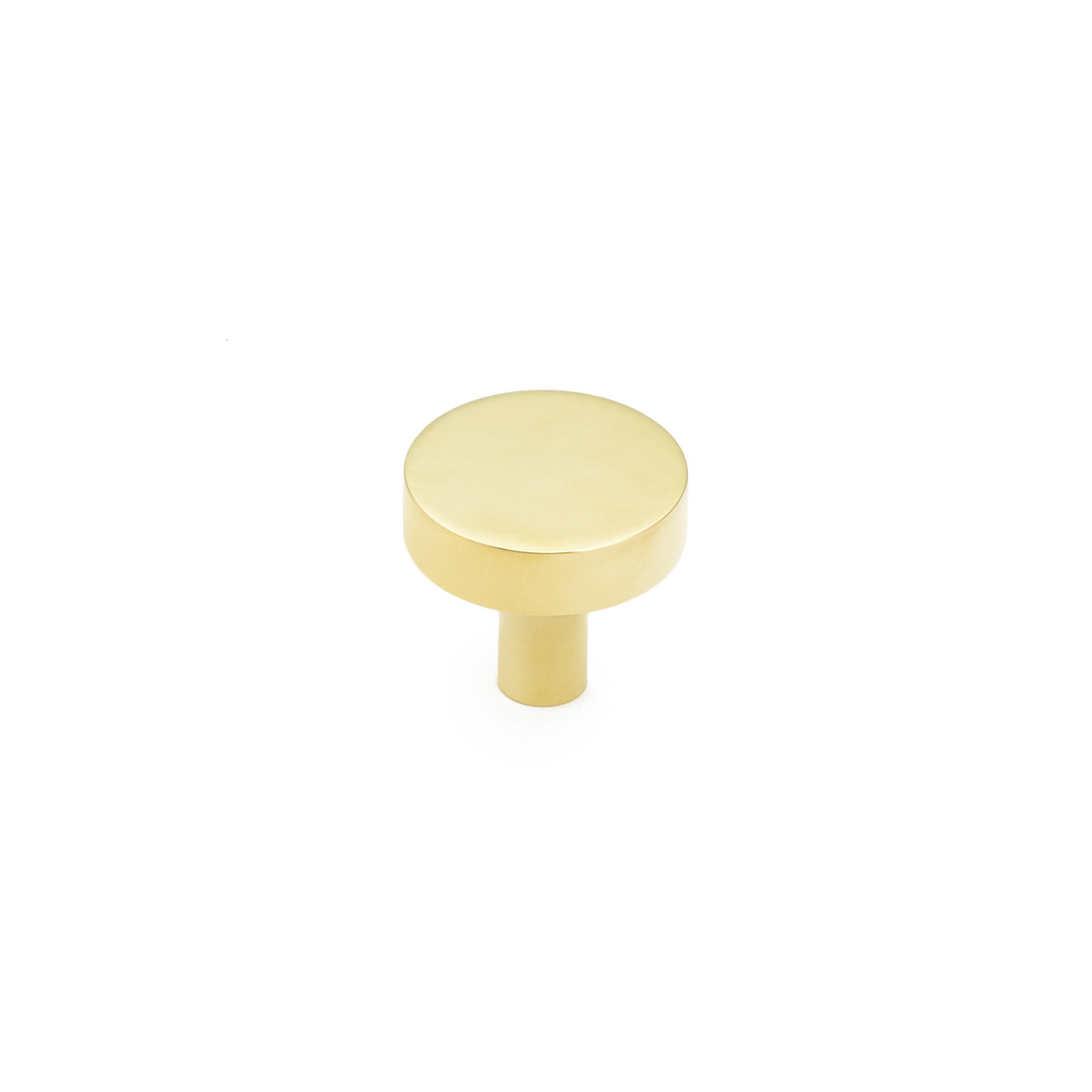 Schaub and Company Haniburton, Round Knob, Unlacquered Brass, 1-1/4"