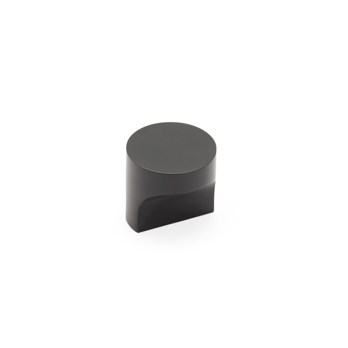 Schaub and Company Haniburton, Round T-Knob, Matte Black, 1-1/4"