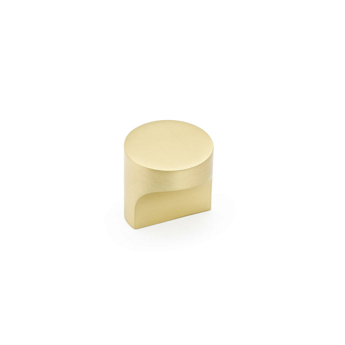Schaub and Company Haniburton, Round T-Knob, Satin Brass, 1-1/4"