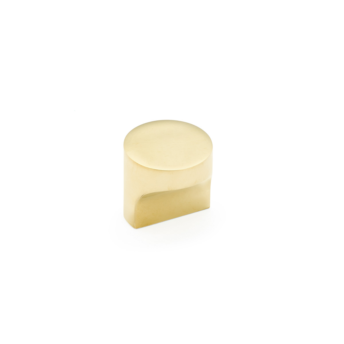 Schaub and Company Haniburton, Round T-Knob, Unlacquered Brass, 1-1/4"