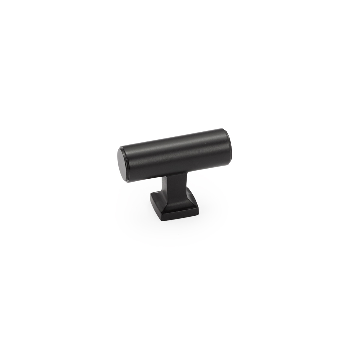 Schaub and Company Haniburton, T-Knob, Matte Black, 1-5/8"