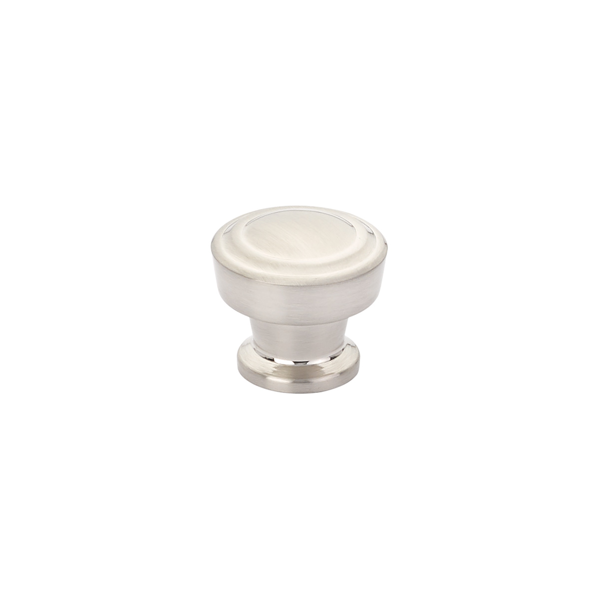 Schaub and Company Menlo Park, Stepped Round Knob, Brushed Nickel, 1-1/4"