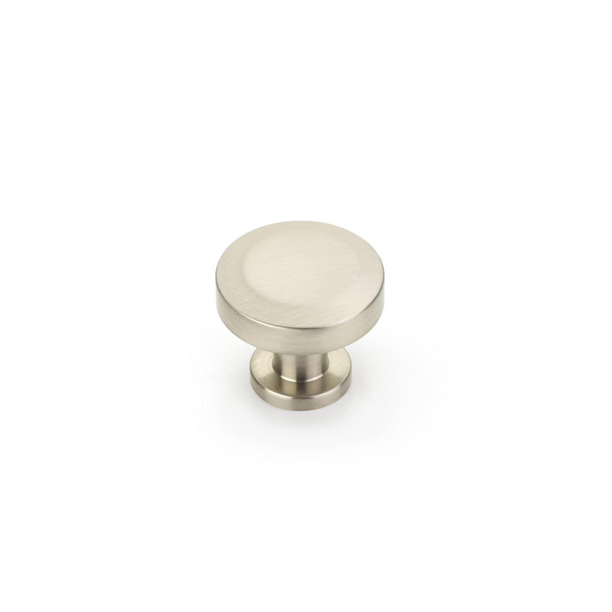 Schaub and Company Heathrow, Round Knob, Brushed Nickel, 1-1/4"