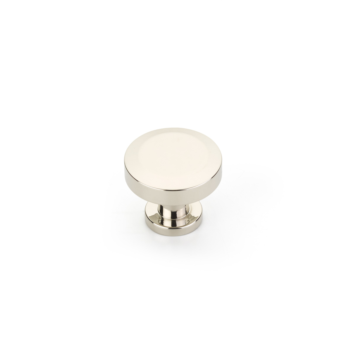 Schaub and Company Heathrow, Round Knob, Polished Nickel, 1-1/4"