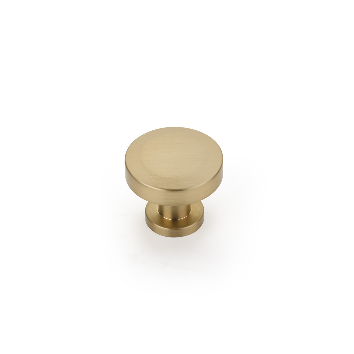 Schaub and Company Heathrow, Round Knob, Signature Satin Brass, 1-1/4"