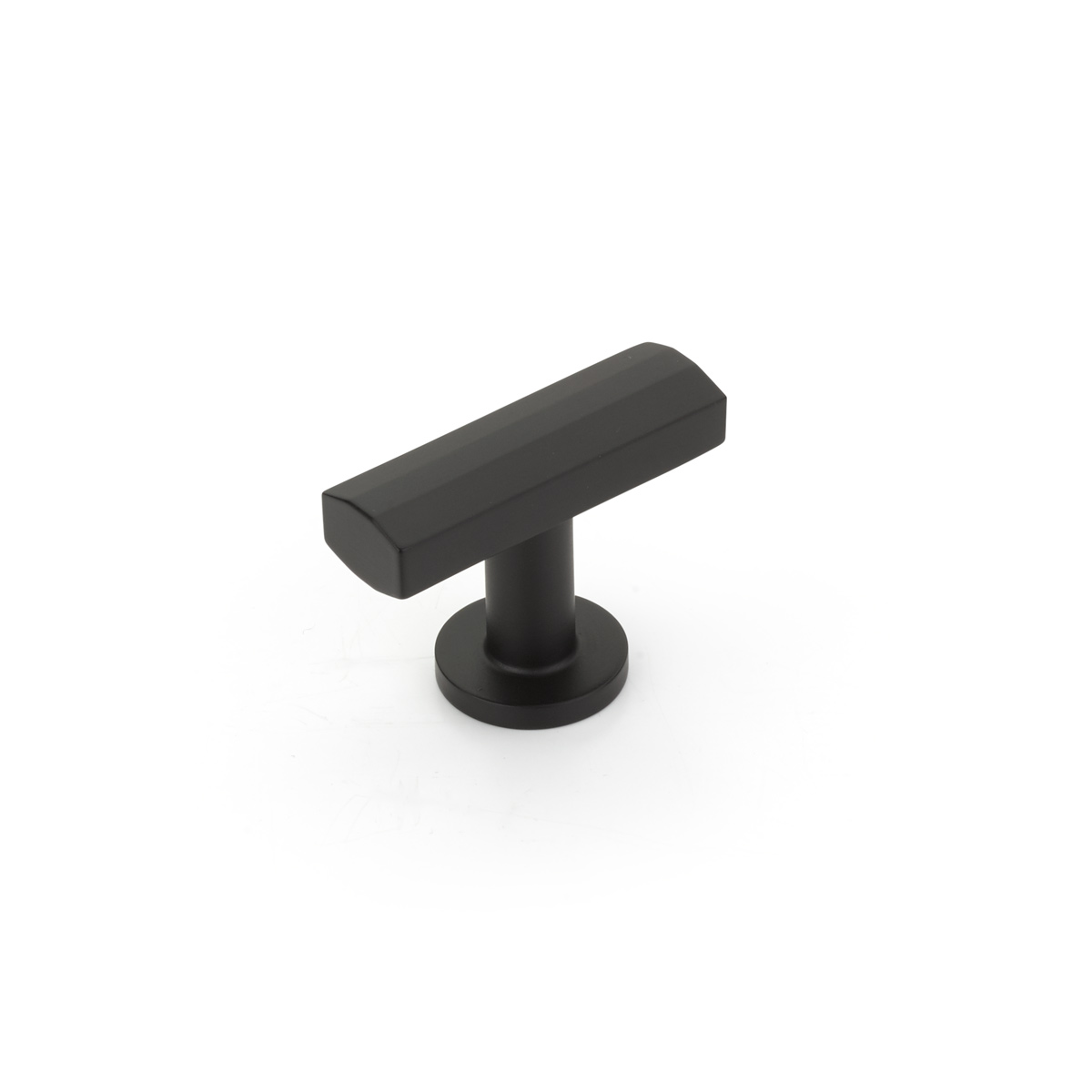 Schaub and Company Heathrow, T-Knob, Matte Black, 1-3/4"