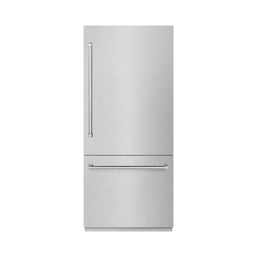 ZLINE ZLINE 36 in. 19.8 cu. ft. Built-In Bottom Freezer Refrigerator with Water Dispenser and Ice Maker in Satin Stainless Steel (RBIT-SN-36)
