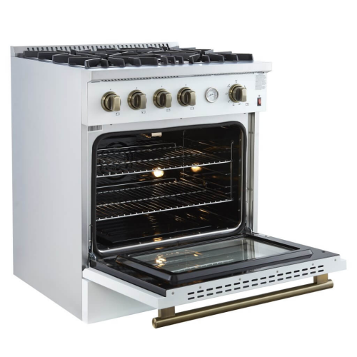 Model: FFSGS6277-30WHT | Forno 30" / 4.3 CF Gas Range, Convection