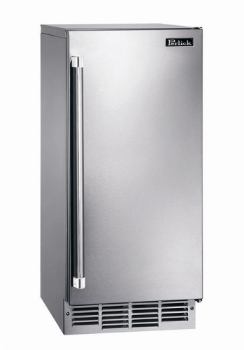 Perlick 15" Signature Series Cubelet Ice Maker with pump, panel-ready solid door, hinge reversible, R290