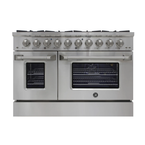 Vinotemp Brama by Vinotemp 48" Double Oven Gas Range, in Stainless Steel