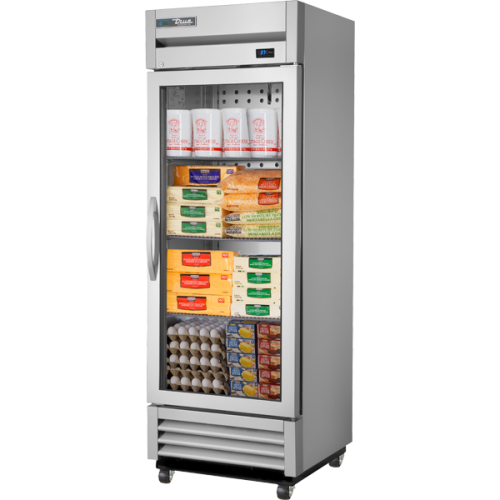True Commercial Reach-In Glass Swing Door Refrigerator with Hydrocarbon Refrigerant~Framed Glass Door Version 01