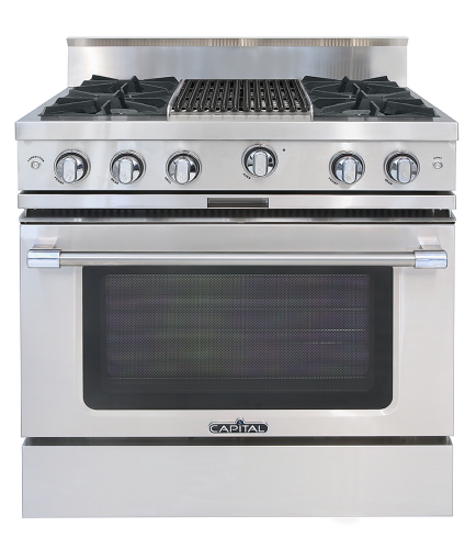 Capital Cooking 48" Classic Chef Range 4 Burners & Grill (Open Burners) - LP