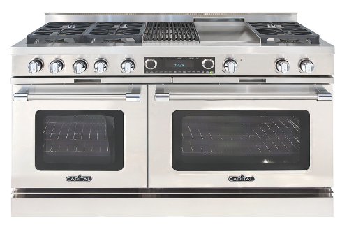 Capital Cooking 60" Grand Chef Dual Fuel Range 4 Burners, Grill & Griddle 19K BTU - LP