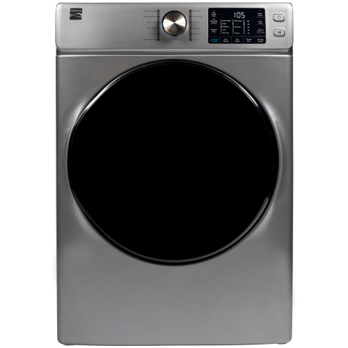 Kenmore 8.0 CF Electric Dryer with Smart Dry & Steam in Metallic Silver