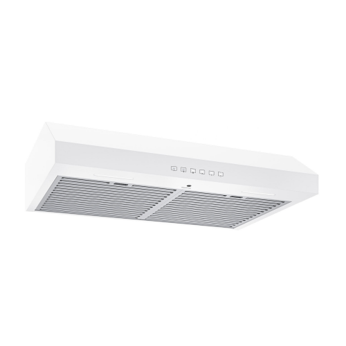 Broan Glacier 30-Inch 490 MAX Blower CFM 1.0 Sones White Range Hood