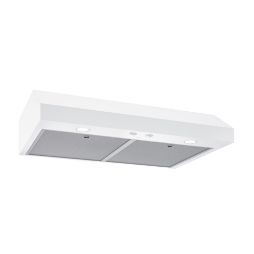 Broan Glacier 24-Inch 350 MAX Blower CFM 1.5 Sones White Range Hood