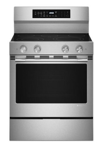 KitchenAid 5.3 Cu. Ft. Smart Freestanding Electric Range with Convection Cooking Modes