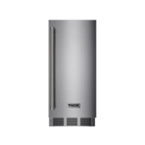 Thor 15” Freestanding/Built-In Indoor & Outdoor Top Hat Cube Ice Maker with Water Filter and Reversible Door