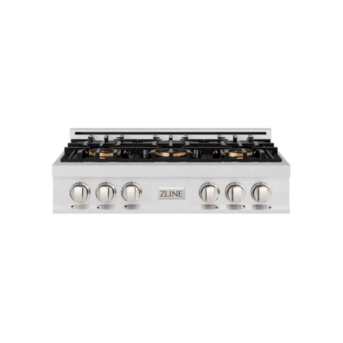 ZLINE ZLINE 36 in. Classic Gas Rangetop with 6 Burner DuoPro Cooktop in Satin Stainless Steel