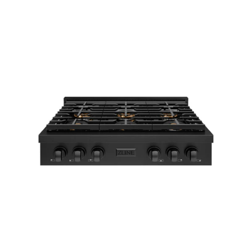 ZLINE ZLINE 36 in. Paramount Gas Rangetop with 6 Burner DuoPro Cooktop in Black Stainless Steel