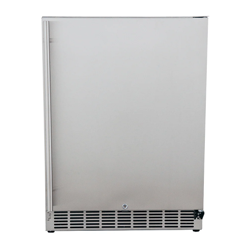 RCS Grills Stainless Refrigerator - 5.01 Cu Ft. - UL Rated - Solid Stainless Steel Door