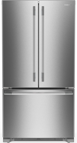 KitchenAid 25 Cu. Ft. 36-Inch Standard-Depth French Door Refrigerator with Internal Water Dispenser