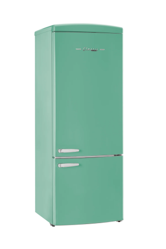 Unique Appliances 455L Ocean Mist Turquoise Mount Refrigerator