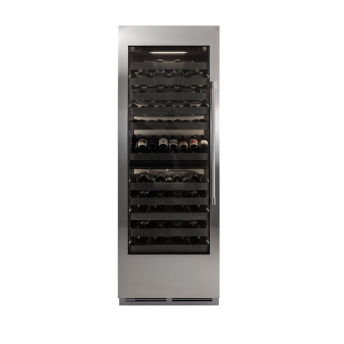 Perlick 30" Column Wine, Dual Zone, Glass Overlay Ready, Hinged Left