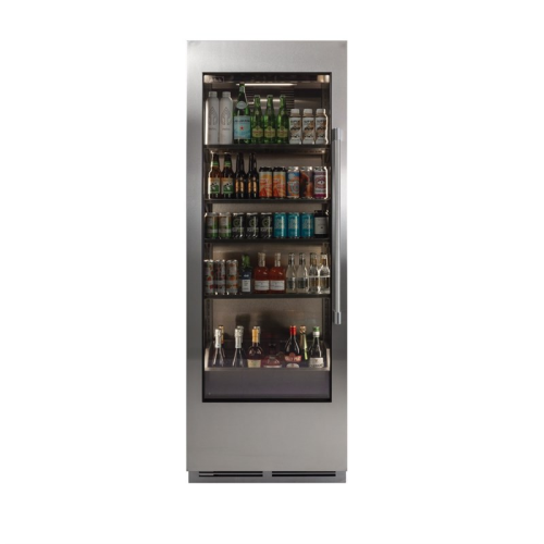 Perlick 30" Column Beverage, Single Zone, Glass Overlay Ready, Hinged Left