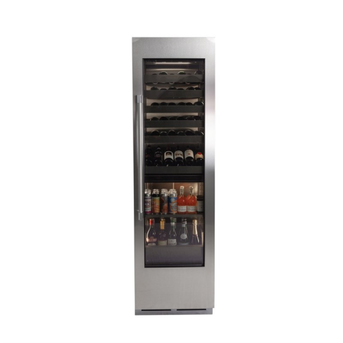 Perlick 24" Column Beverage, Dual Zone, Glass Overlay Ready, Hinged Left