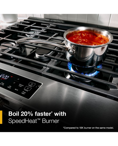 Model: WSGS5030SV | Whirlpool 30-inch Gas Smart Range with Air Cooking Technology Model: WSGS5030SV | Whirlpool 30-inch Gas Smart Range with Air Cooking Technology